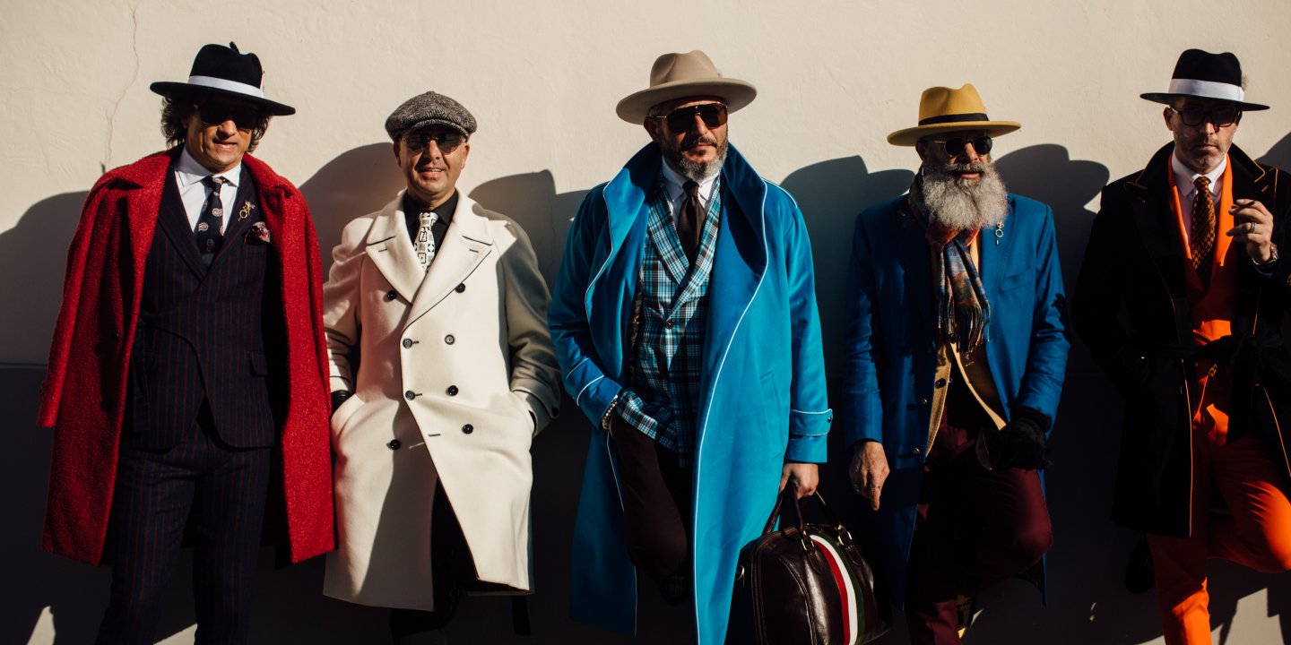 Þeir eru ekki hræddir við liti, þessir tískunördavinir.