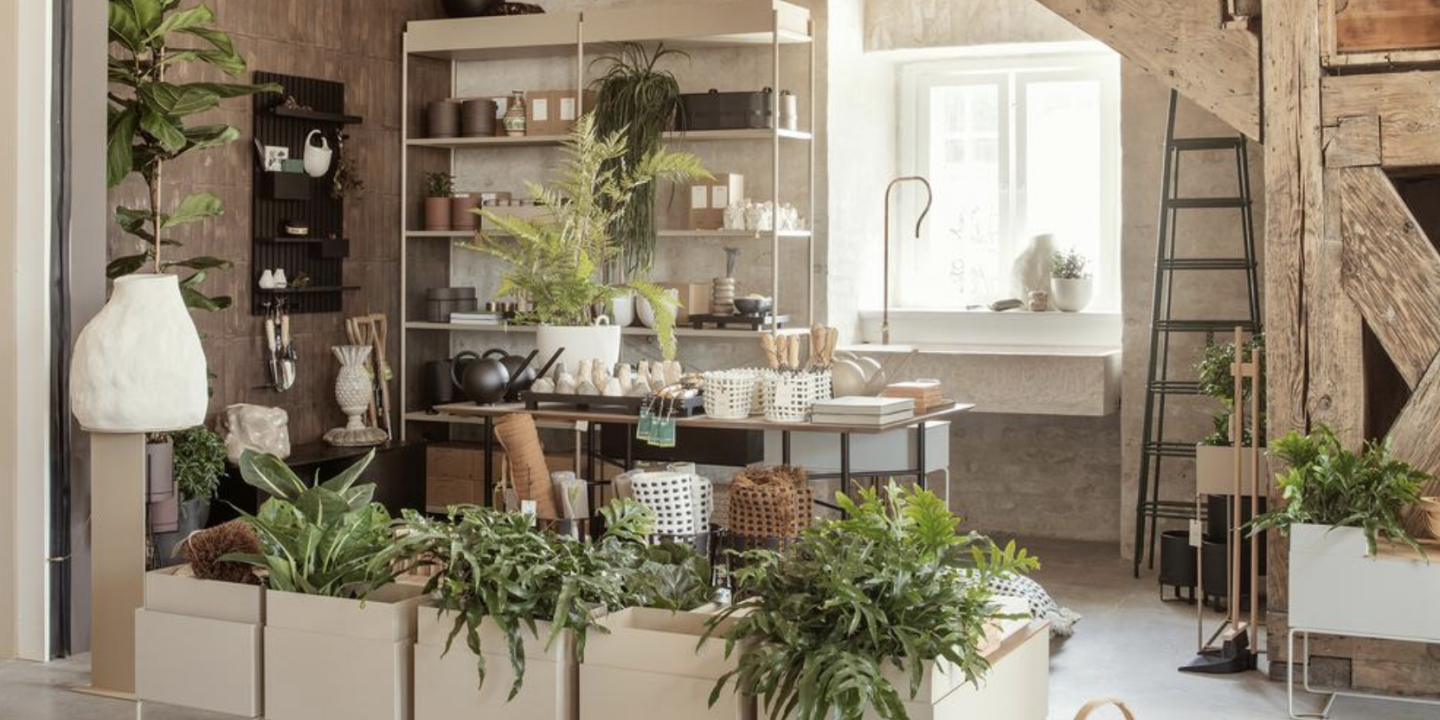 Plöntuboxin fra FERM Living eru ekkert eðlilega sniðug og skemmtileg. Það hefur aldrei verið auðveldara að skapa exótíska stemningu heima fyrir í hvaða rými sem er, því boxin koma í ótal litum og stærðum - og því eru möguleikarnir endalausir. Eins má nota boxin undir ýmislegt annað, eins og bækur og smádót. 
