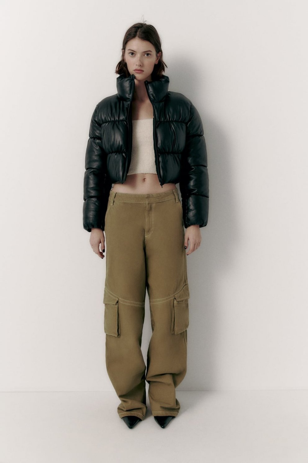 Puffer-jakki er góður á milli árstíða. Zara, 10.995 kr.
