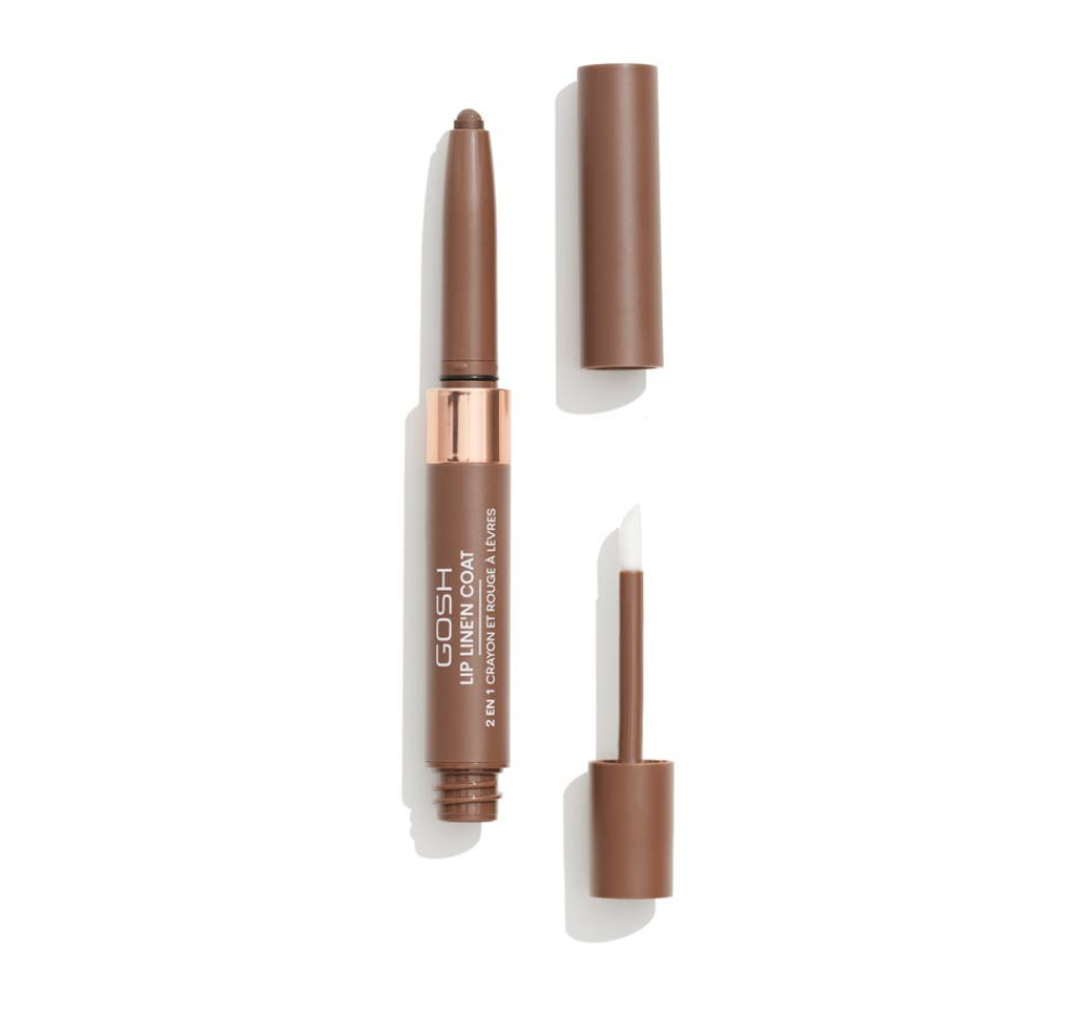 Lip Line'n Coat frá Gosh er tvíenda varablýantur og topper sem tryggir vatnshelda formúlu í allt að 7 klukkustundir. Hagkaup, 2.699 kr.