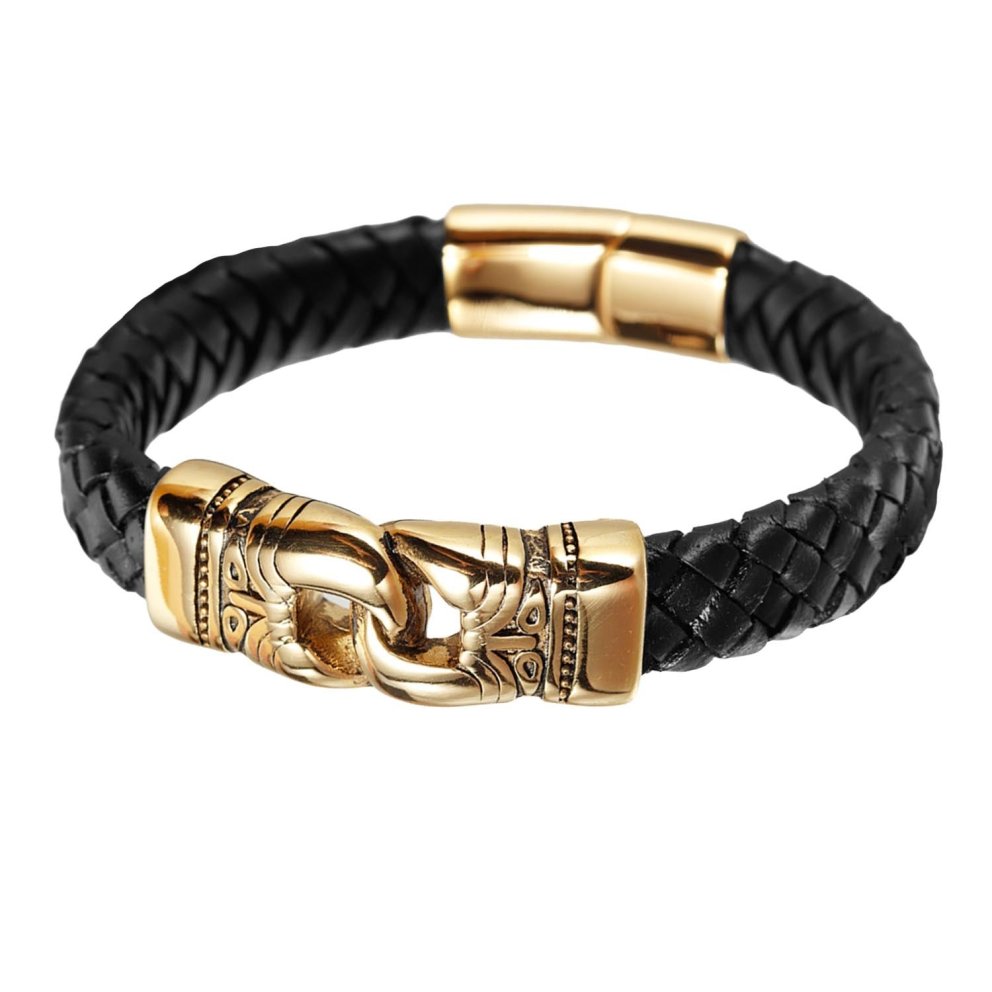 Fallegt leðurarmband með tilvísun í norræna goðafræði, Jens, 13.900 kr.