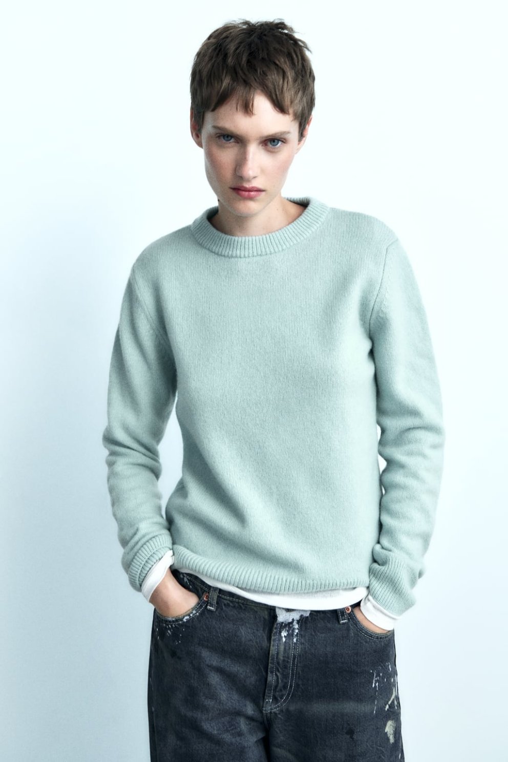 Kasmír- og ullarblanda sem kemur í þremur litum, Zara, 15.995 kr.
