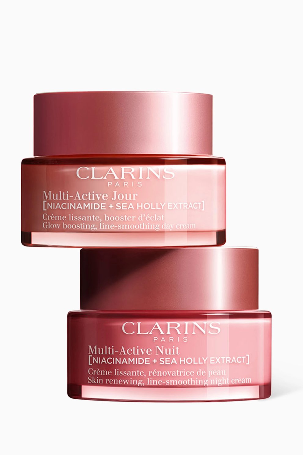 Við mælum með því að skoða Multi-Active línuna frá Clarins er hún inniheldur meðal annars undraefnið Niacinamide sem gefur húðinni ljóma og vinnur á fínum línum. Clarins er á 30% afslætti þessa dagana í Hagkaup, Smáralind.