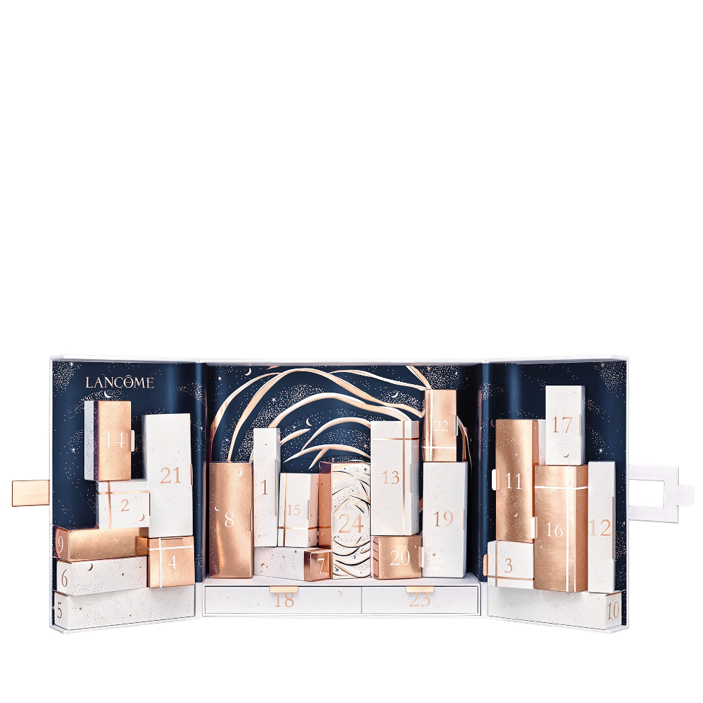 Dekraðu við sjálfa þig eða þann sem þér þykir vænt um með aðventudagatali frá Lancôme! Dagatalið inniheldur húðvörur, ilmi og förðunarvörur.