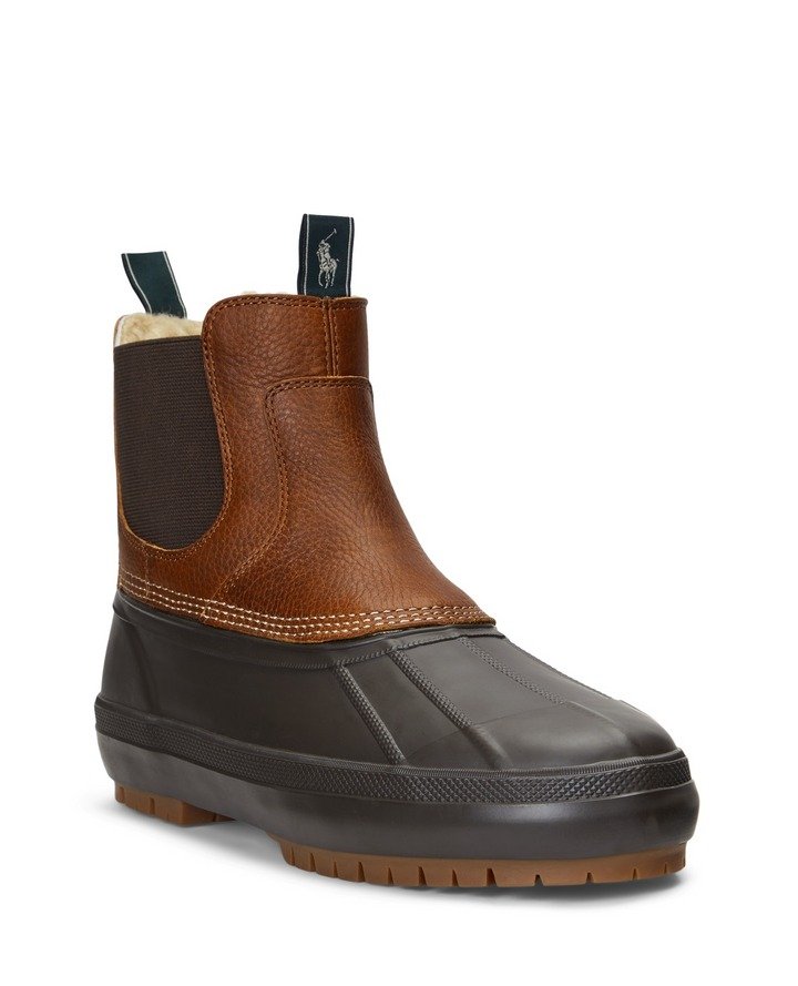 Polo Ralph Lauren-kuldastígvél fyrir hann. Herragarðurinn er með 20% afslátt af öllu! Fullt verð: 29.980 kr.