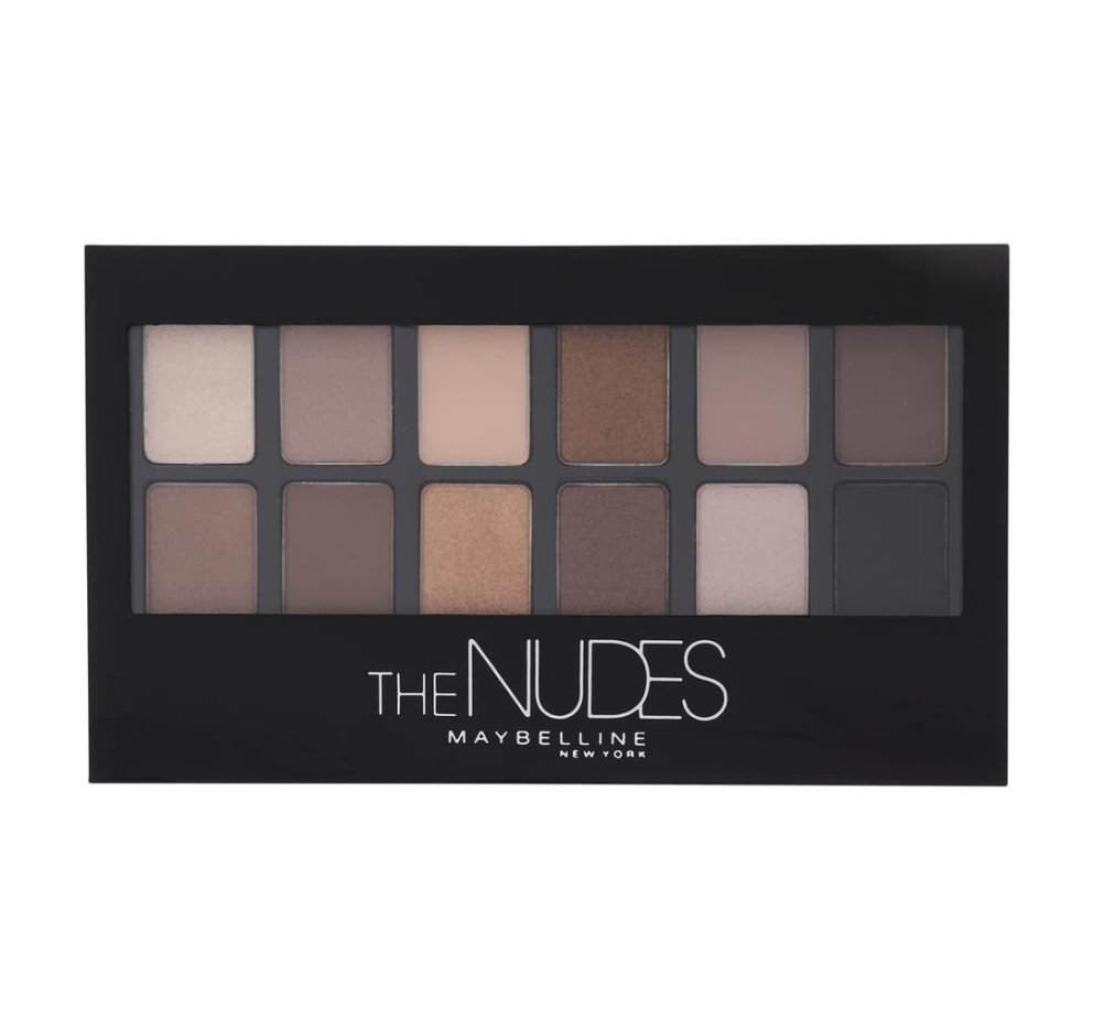 The Nudes-augnskuggapallettan frá Maybelline inniheldur ekta kalda næntís-tóna. Hagkaup, 3.099 kr.