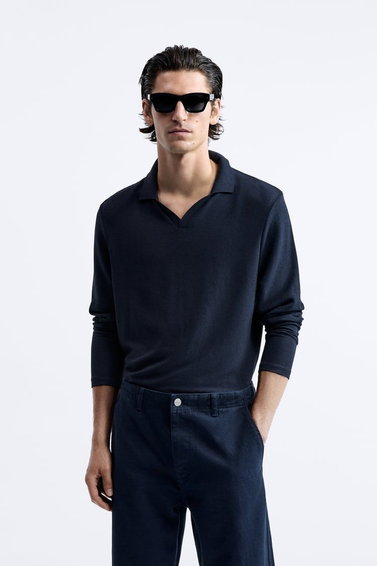 Síðerma polobolur er líka hentugur í sumar. Zara, 6.995 kr.
