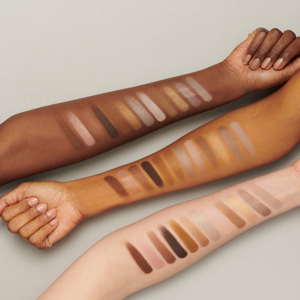 Og augnskugga„swatches“.
