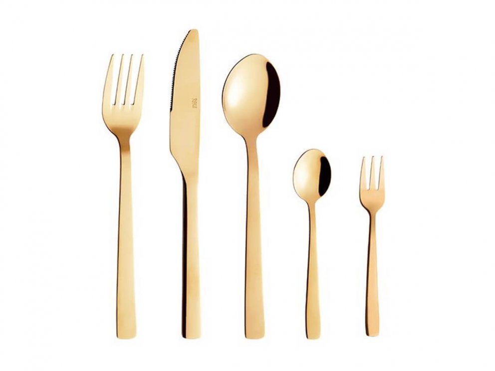 Aida RAW-hnífaparasett 60stk. gyllt, Dúka, 39.990 kr.