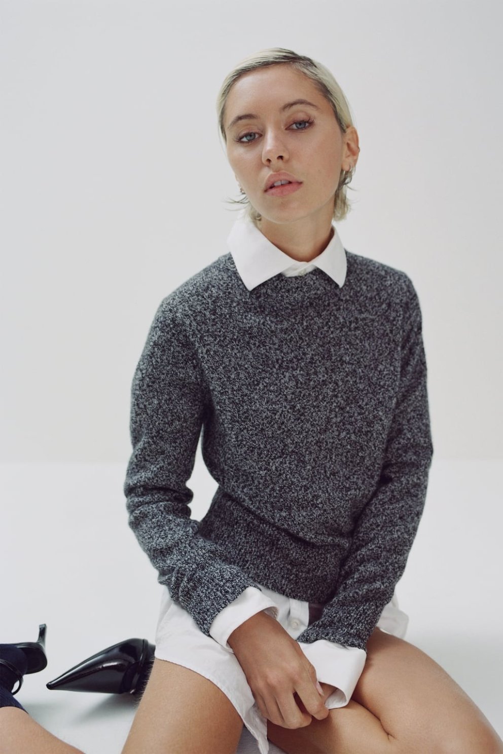 Iris Law, dóttir Jude Law og Sadie Frost, í fallegri 100% ullarpeysu, Zara, 8.995 kr.