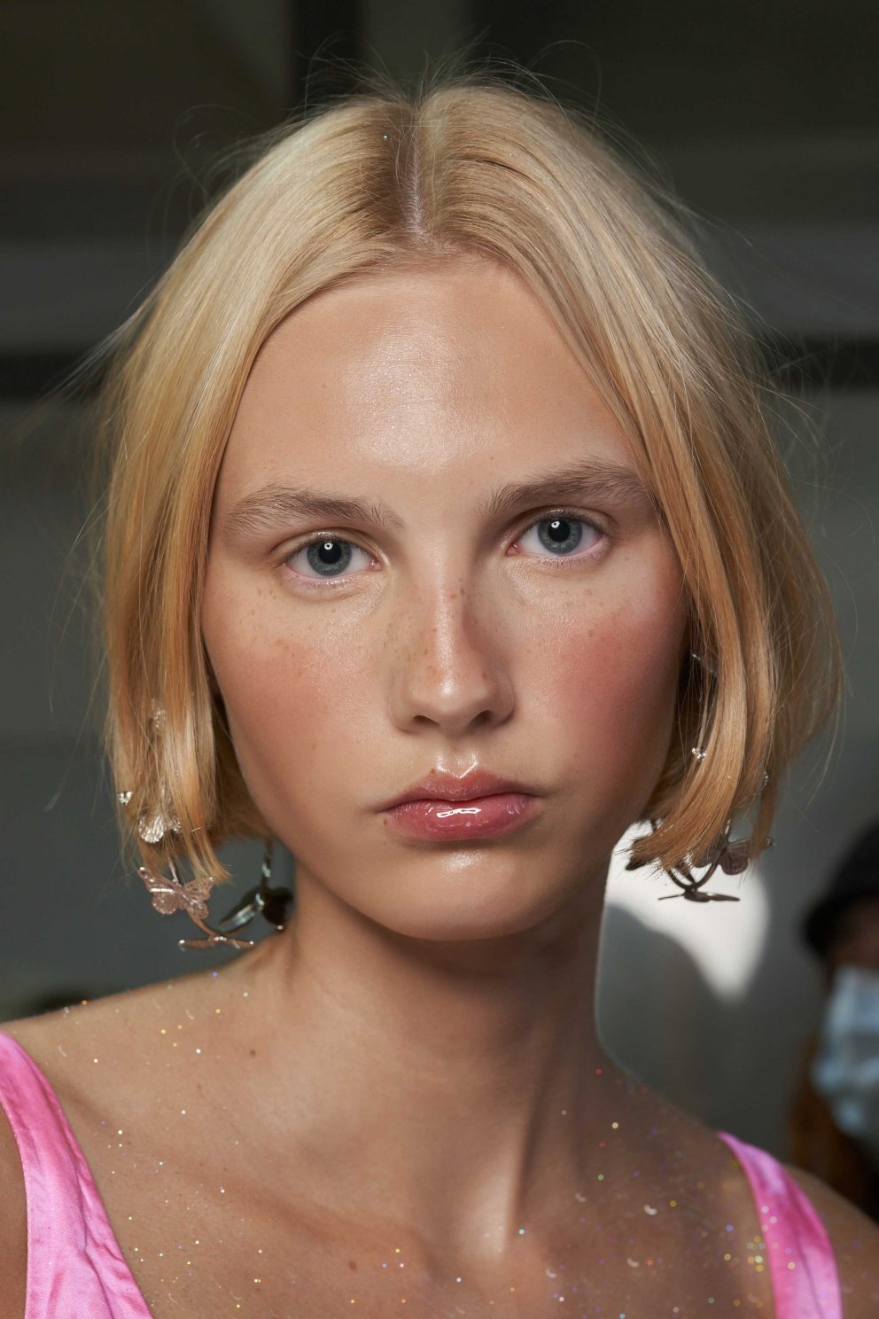 Ýkt kinnalitalúkk hjá Blumarine.