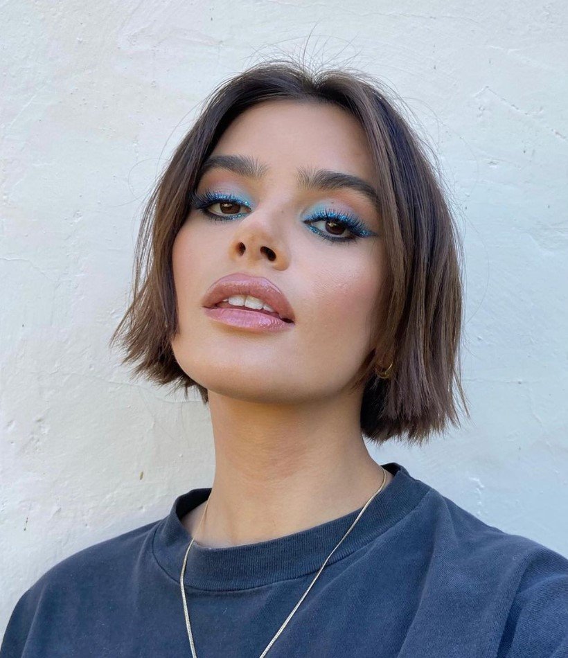 Instagram: @brianacisneros Svokölluð Bob-klipping með tjásum er vinsæl um þessar mundir.