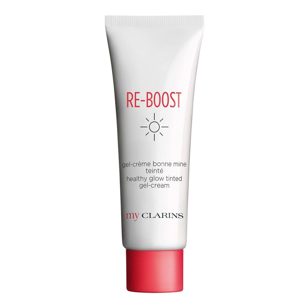 Re-Boost frá myclarins er litað, gelkennt dagkrem sem tikkar í öll boxin. Fullkomin sumarvara fyrir ferskt útlit á sólríkum dögum. Fæst í Hagkaup, Smáralind.