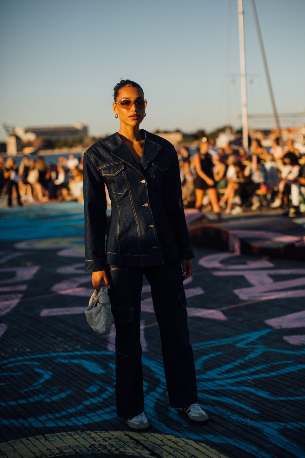 Blátt denim er últra chic.