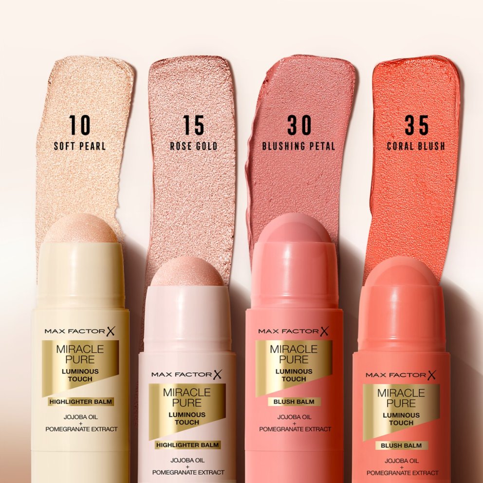 Miracle Pure eru nýir highlighterar og kremkenndir kinnalitir frá Max Factor sem gefa húðinni ljómandi og frísklegt útlit. Hagkaup, 2.821 kr. 