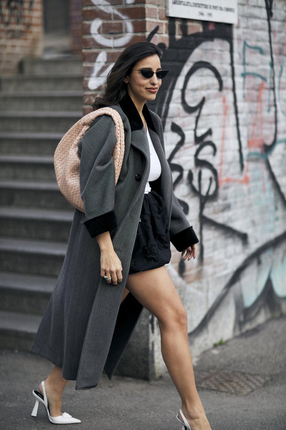 Bottega Veneta-taskan er stjarnan hér.