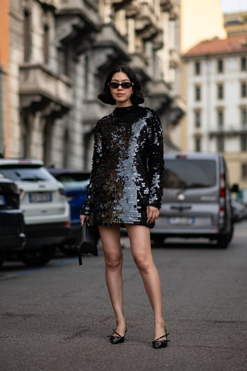 Götutískan í Mílanó.