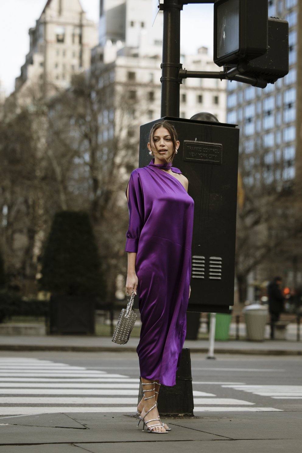 Fallega fjólublátt dress.