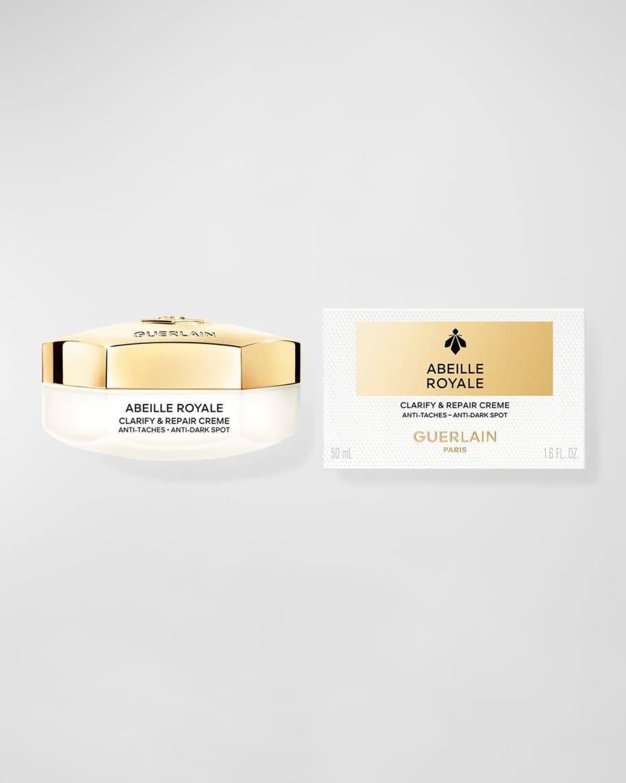 Abeille Royale Clarify & Repair Creme frá Guerlain er lúxuskrem sem vinnur á litabreytingum í  húðinni og fínum línum og hrukkum. Guerlain fæst í Hagkaup, Smáralind.