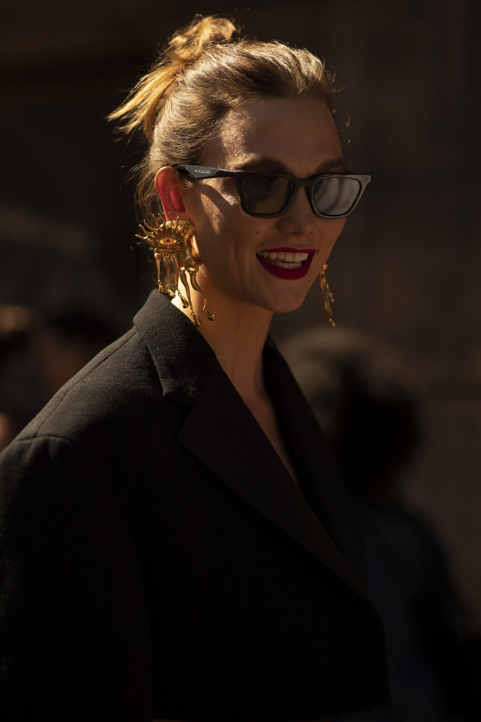 Karlie Kloss rokkar snúðinn.
