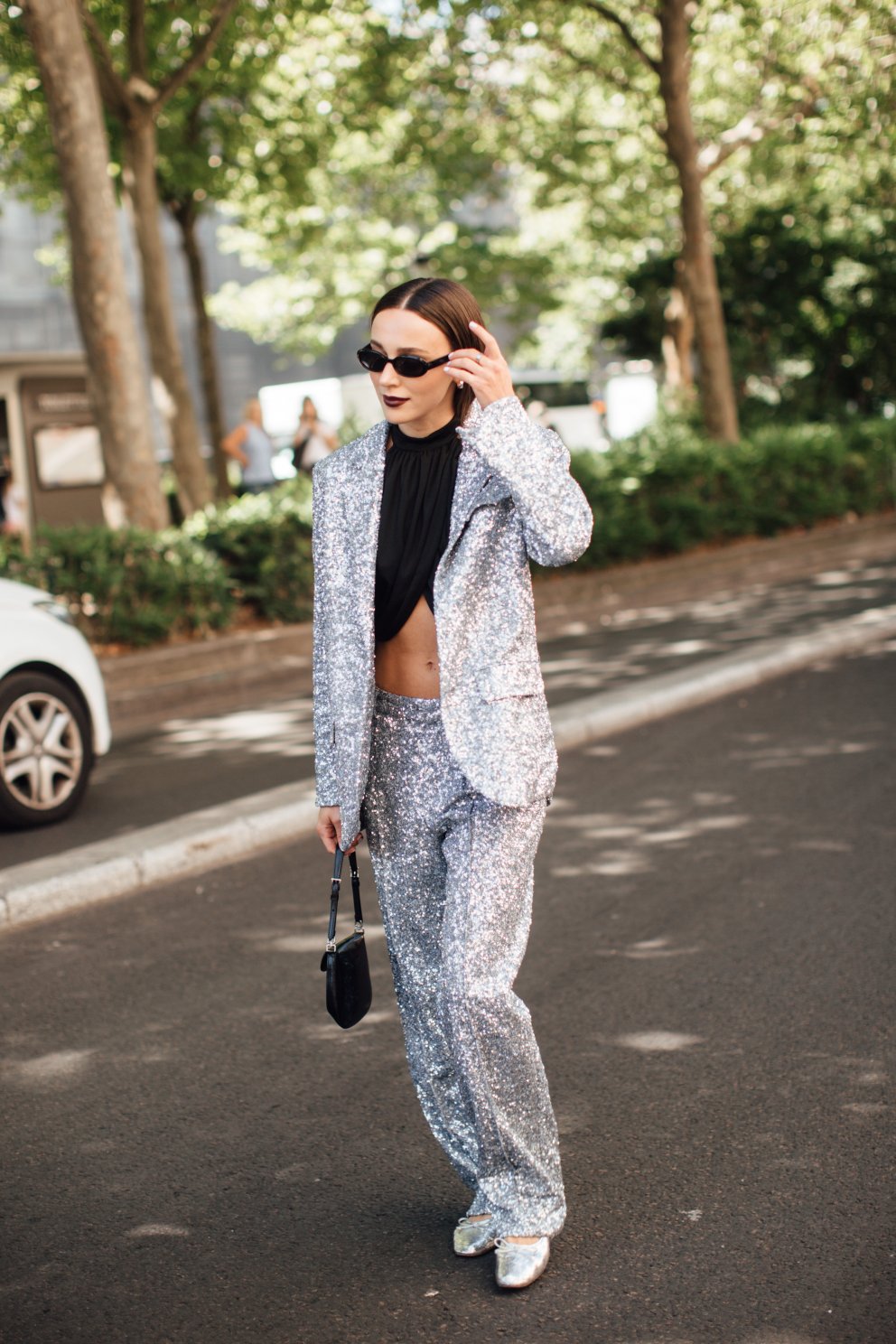 Hér má sjá hversu töff glimmerdragt getur verið.