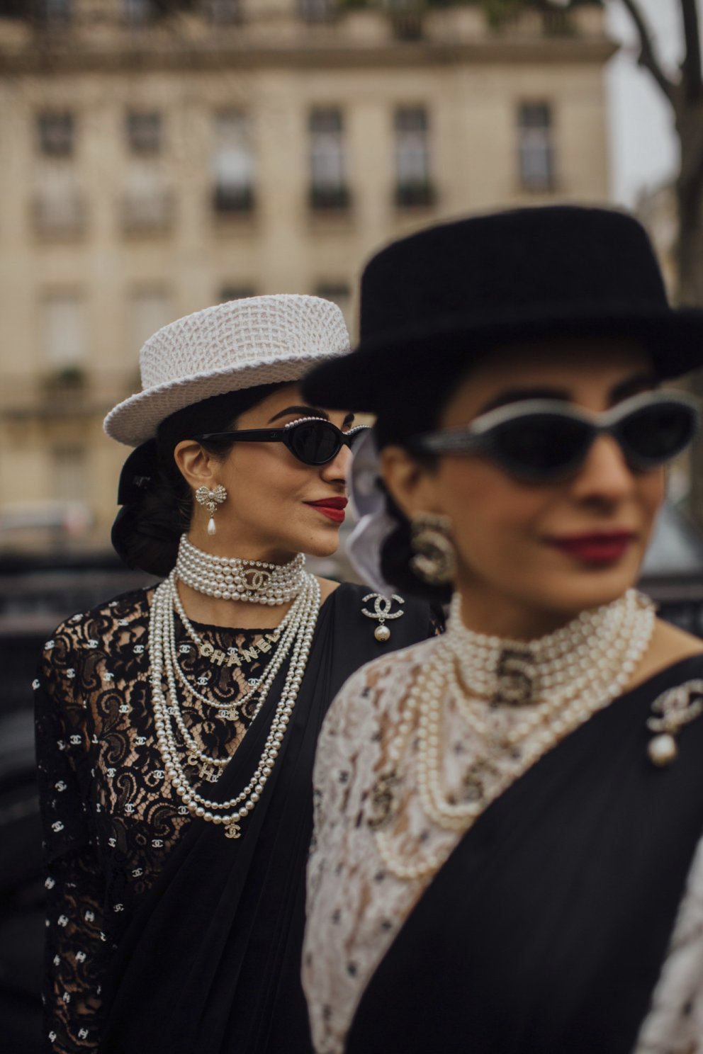 Retró Chanel-klæddar gyðjur á hátískuviku.