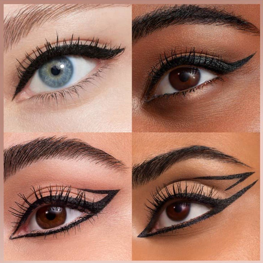 Leyfðu hugmyndafluginu að ráða för og prófaðu þig áfram með grafískan eyeliner, sem er svo trendí núna.
