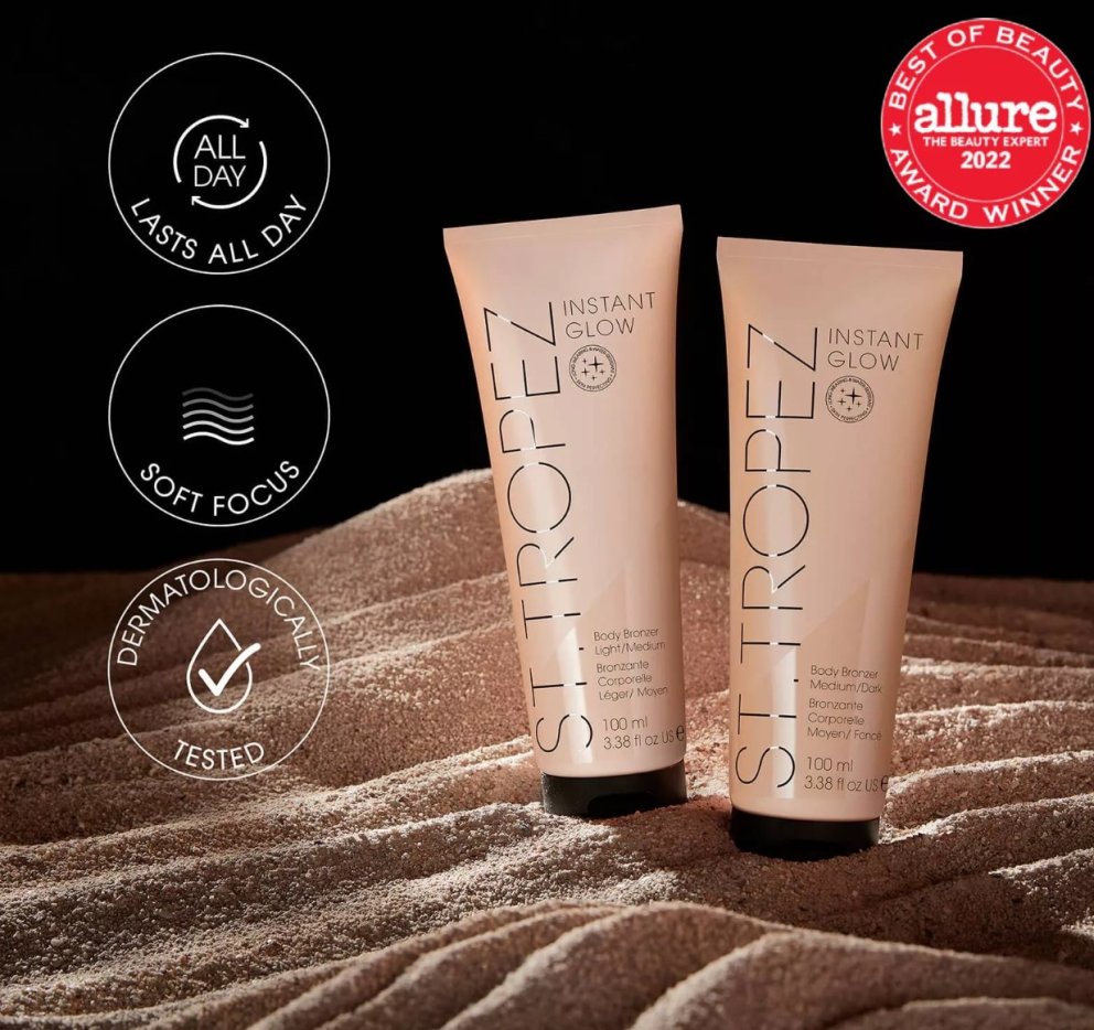 Instant Glow Face and Body Bronzer frá St. Tropez, Hagkaup, 3.708 kr.