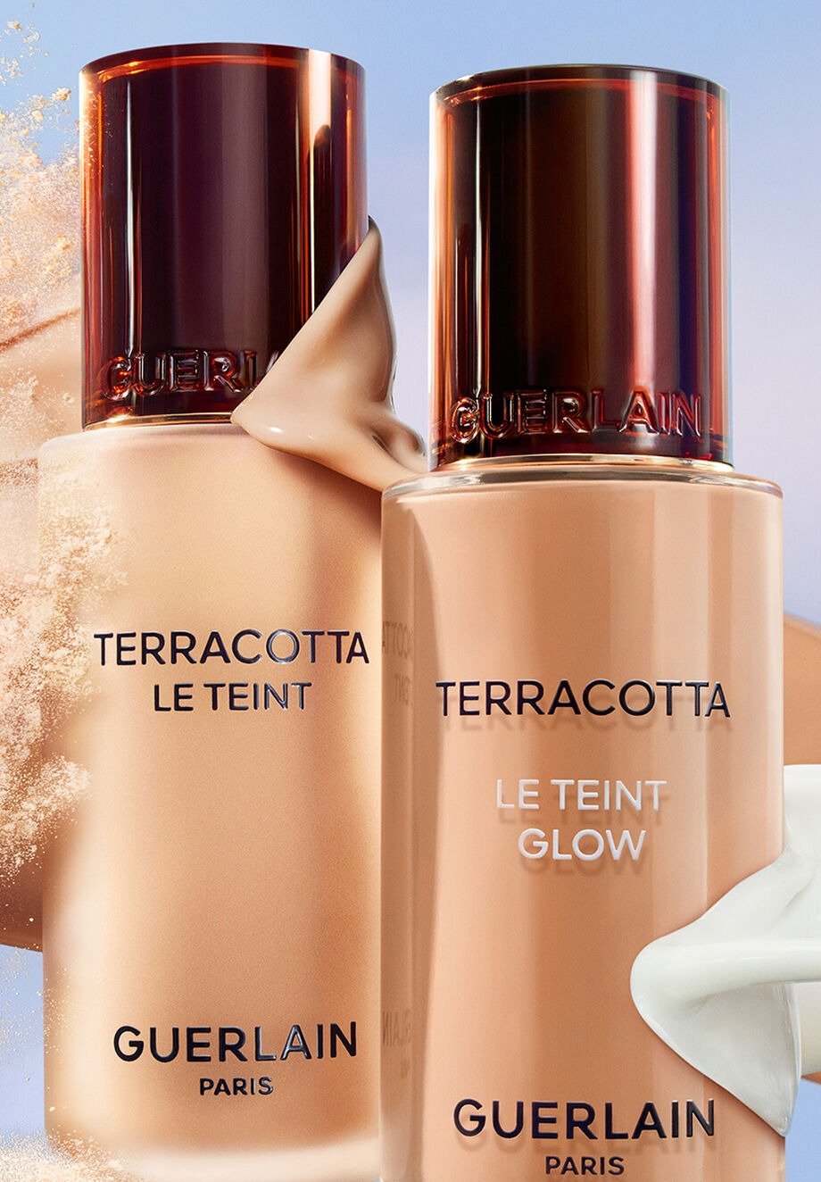 Hér má sjá upprunalega Terracotta Le Teint og Terracotta Le Teint Glow-útgáfuna sem er ný.