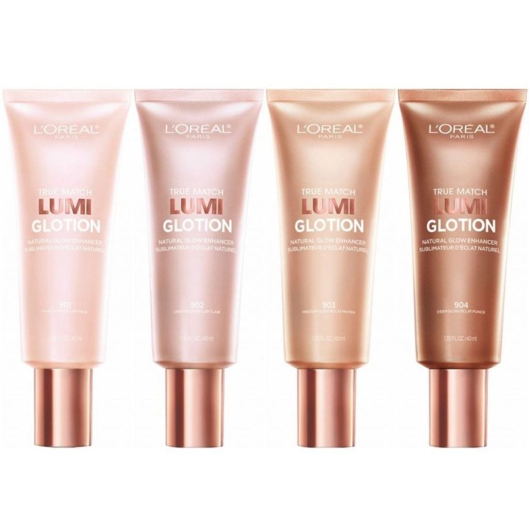  Lumi Glotion frá L´Oreal Paris hafa slegið í gegn en hægt er að nota þá undir farða eða yfir sem highlighter á kinnbeinin, niður nefið og fyrir ofan efri vör fyrir súpermódel ljóma. Hagkaup, 2.418 kr.
