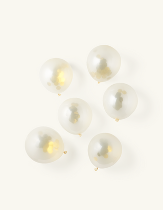 Glærar blöðrur með konfetti, Söstrene Grene, 432 kr.