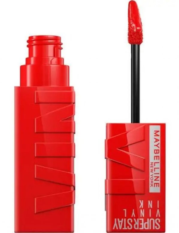 Vinyl Ink frá Maybelline í litnum Red Hot. Formúlan endist fáranlega vel á! Hagkaup, 2.699 kr.