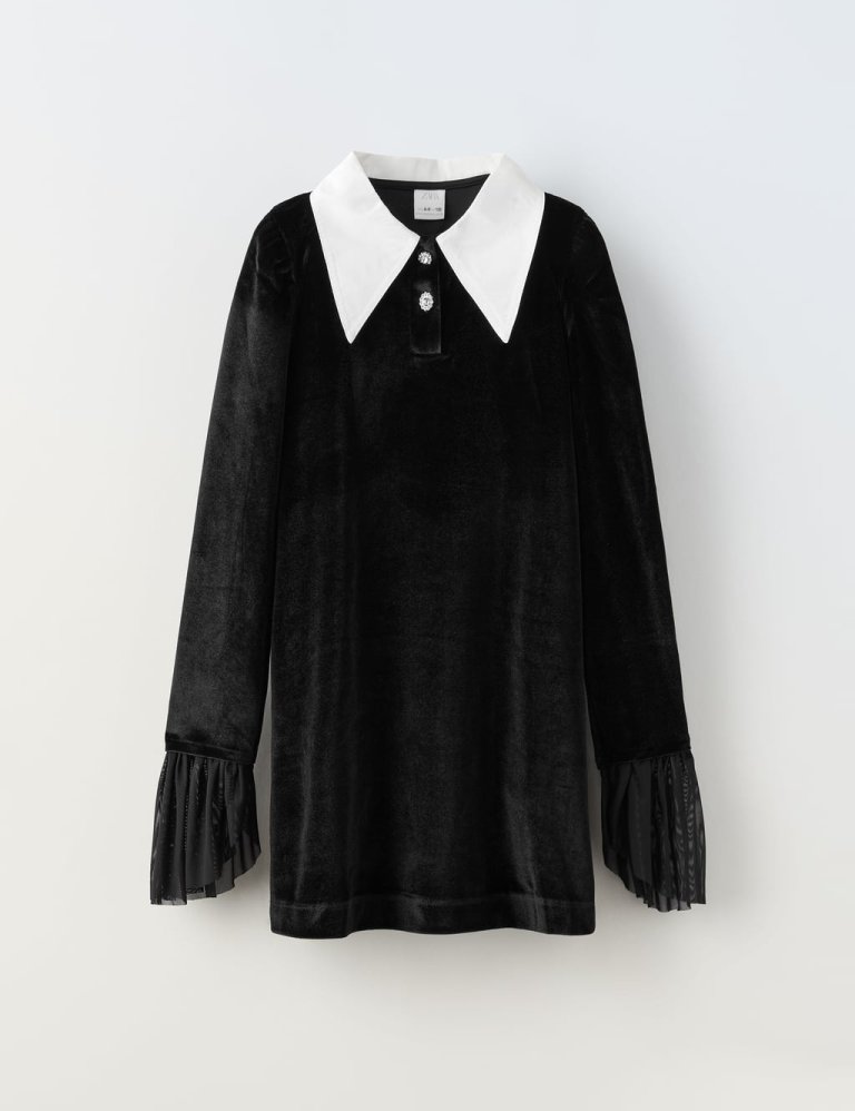 Wednesday Adams-legur kjóll, Zara, 4.995 kr.