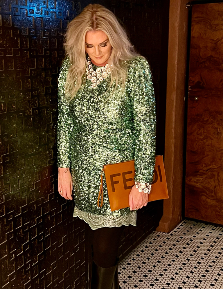 Fendi Clutch var lengi búin að verma óskalista Þórunnar en hún fékk hana í jólagjöf.