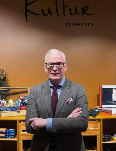 Valtýr Helgi Diego, verslunarstjóri hjá herrafataversluninni Kultur menn sem opnaði í Smáralind á dögunum.