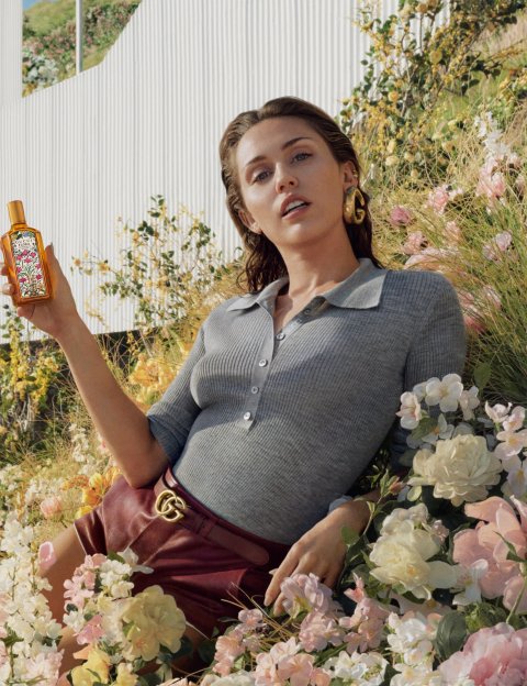 Söng- og leikkonan Miley Cyrus er andlit nýja Gucci ilmsins.