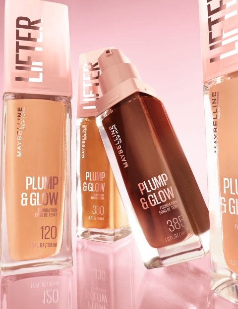 Lifter Plump & Glow farðinn frá Maybelline er bæði rakagefandi og með ljómandi þekju sem dregur fram náttúrulegan ljóma húðarinnar. Hagkaup, 3.399 kr.
