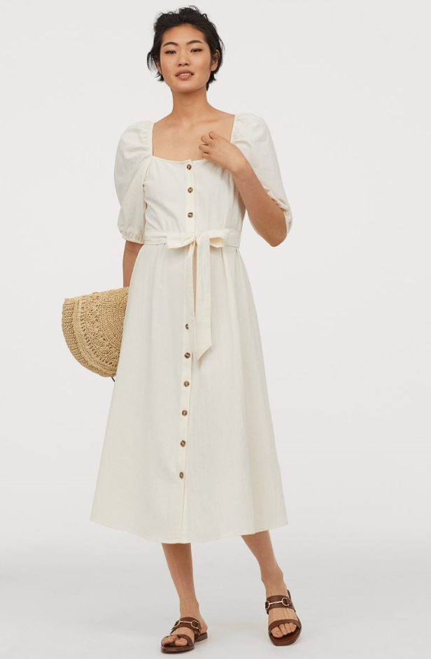 Hvítur kjóll úr H&M Smáralind